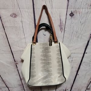 Vince Camuto Snake Skin Leather Purse Shoulder Bag